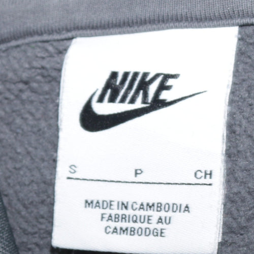 Nike Men's Grey Pullover Hoodie Size S Graphic Sports Fleece