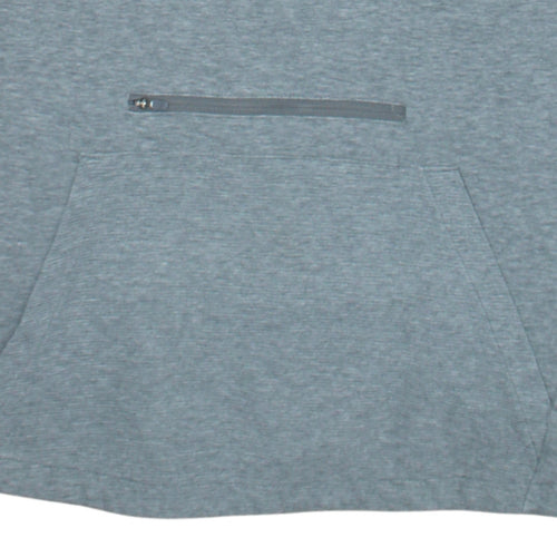 Puma Men's Grey XL Pullover Hoodie with Zip Pocket