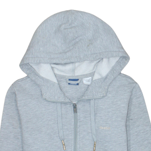 Reebok Men’s Grey Full Zip Hoodie Size M Regular Fit