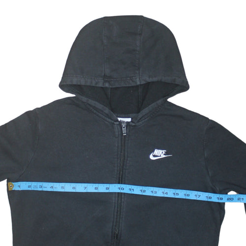 Nike Boys Black Full Zip Fleece Hoodie XL 158-170cm Sports Casual