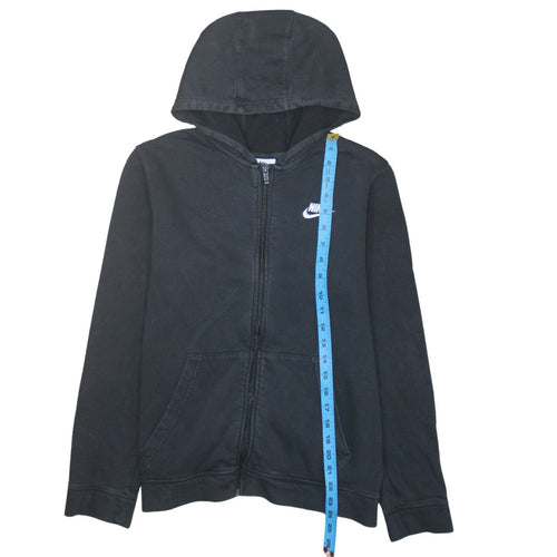 Nike Boys Black Full Zip Fleece Hoodie XL 158-170cm Sports Casual