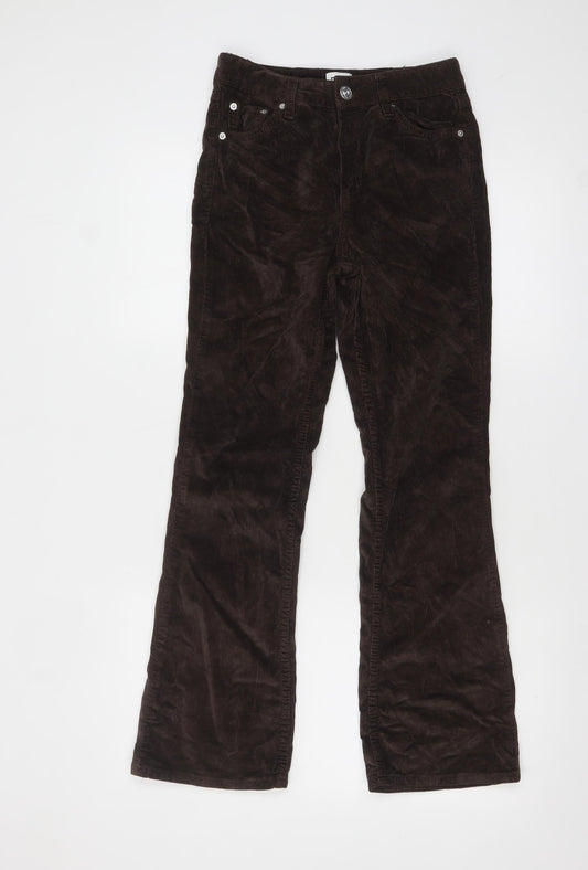 BDG Urban Outfitters Women's Brown Flared Corduroy Trousers Size 10