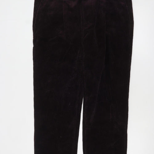 Marks and Spencer Men's Brown Corduroy Trousers 38/29 Regular Fit