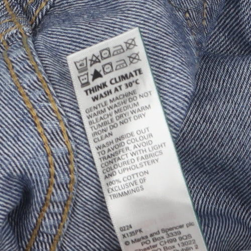 Marks and Spencer Men's Blue Straight Fit Denim Jeans 42W 31L Regular