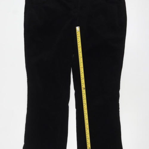 Next Women’s Black Corduroy Straight Chino Trousers Size 18