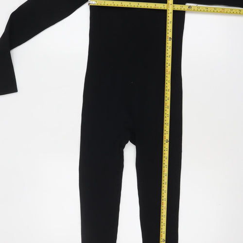 MOOSLOVER Women’s Black Long Sleeve Slim Fit Catsuit Size S