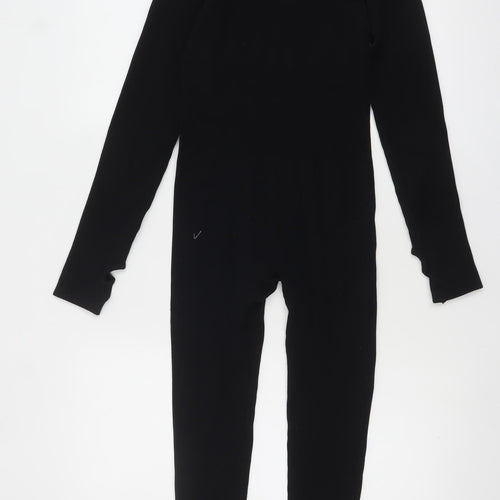 MOOSLOVER Women’s Black Long Sleeve Slim Fit Catsuit Size S