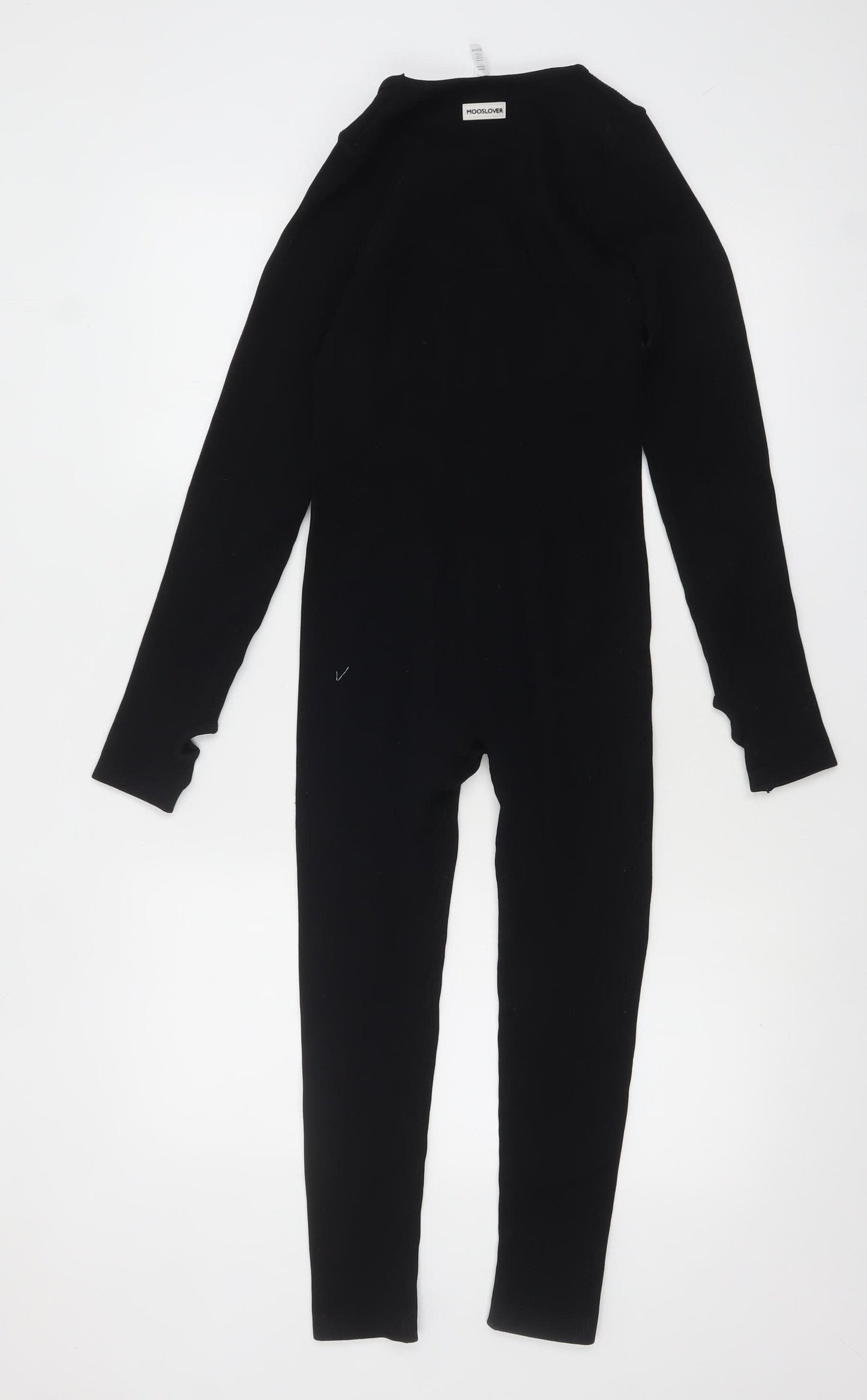 MOOSLOVER Women’s Black Long Sleeve Slim Fit Catsuit Size S