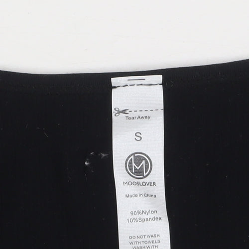 MOOSLOVER Women’s Black Long Sleeve Slim Fit Catsuit Size S