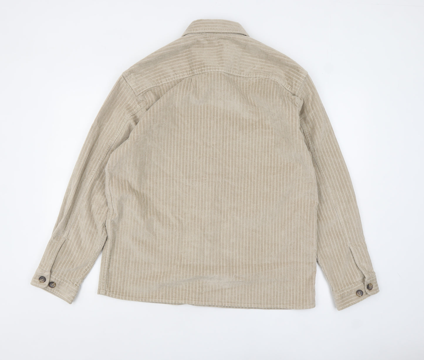 SELECTED HOMME Men’s Beige Corduroy Button Jacket Size S 38in Regular Fit
