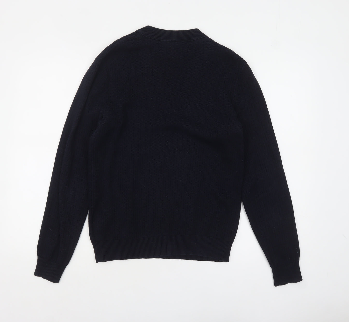 Jack & Jones Men's Black Cotton Crew Neck Pullover Jumper M