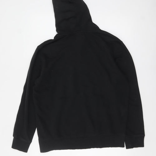 Jack & Jones Mens Black XL Pullover Hoodie Fleece Sweatshirt