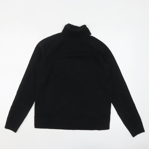 Marks and Spencer Women's Black Roll Neck Jumper Size S