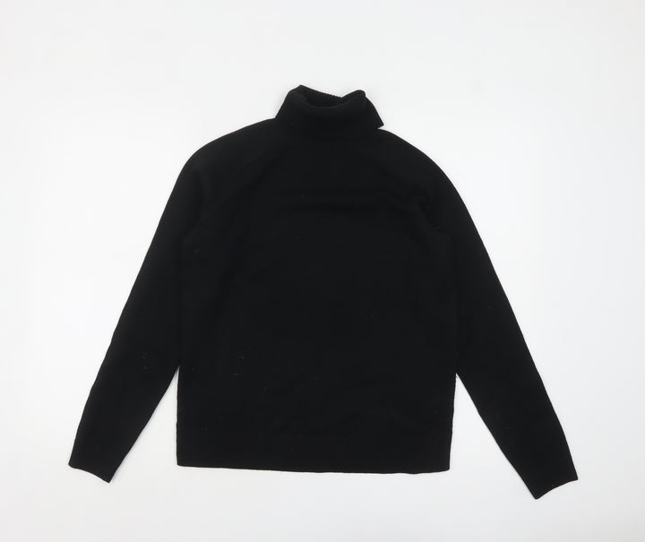 Marks and Spencer Women's Black Roll Neck Jumper Size S
