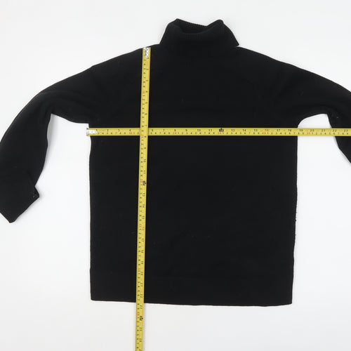 Marks and Spencer Women's Black Roll Neck Jumper Size S