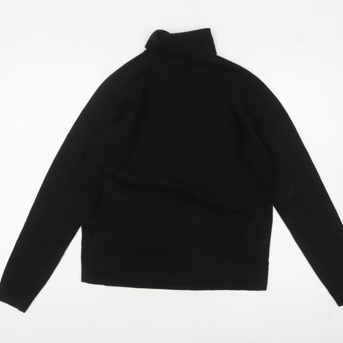 Marks and Spencer Women's Black Roll Neck Jumper Size S