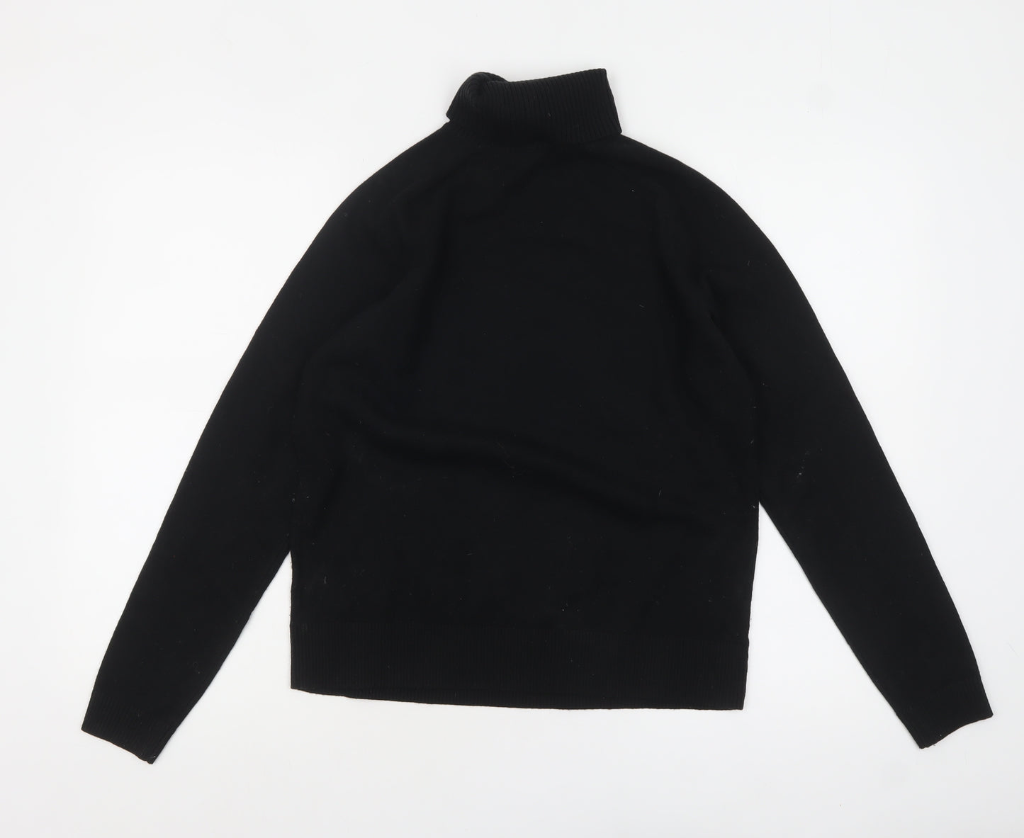 Marks and Spencer Women's Black Roll Neck Jumper Size S