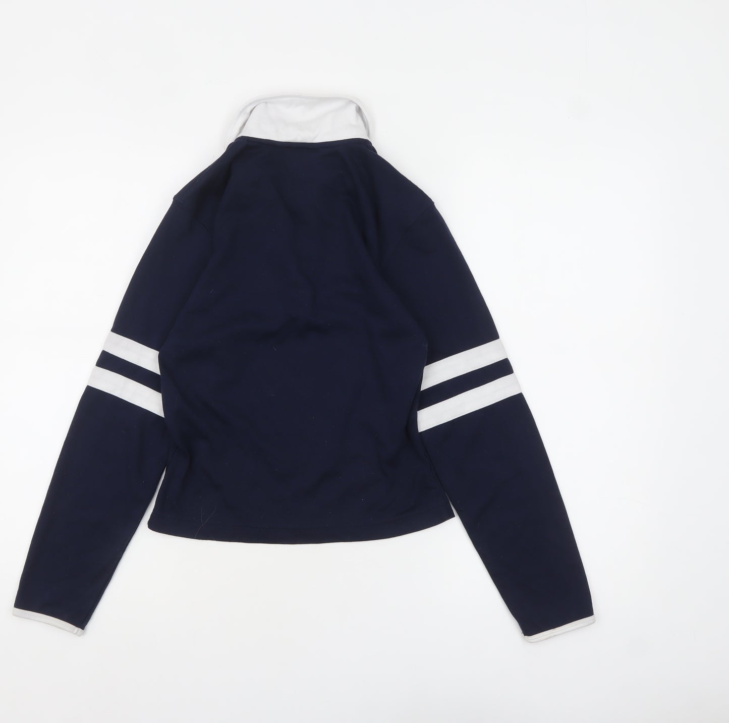 Kangol Women's Blue Collared Long Sleeve Polo Shirt Size 10