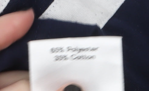 Kangol Women's Blue Collared Long Sleeve Polo Shirt Size 10