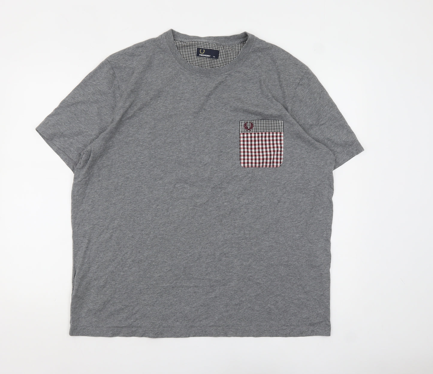 Fred Perry Men's Grey 2XL Classic Pocket T-Shirt
