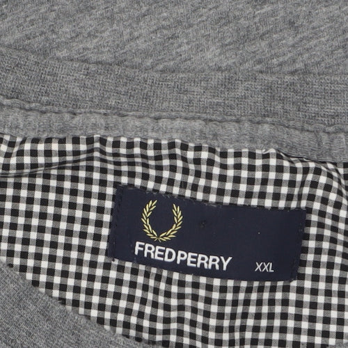 Fred Perry Men's Grey 2XL Classic Pocket T-Shirt