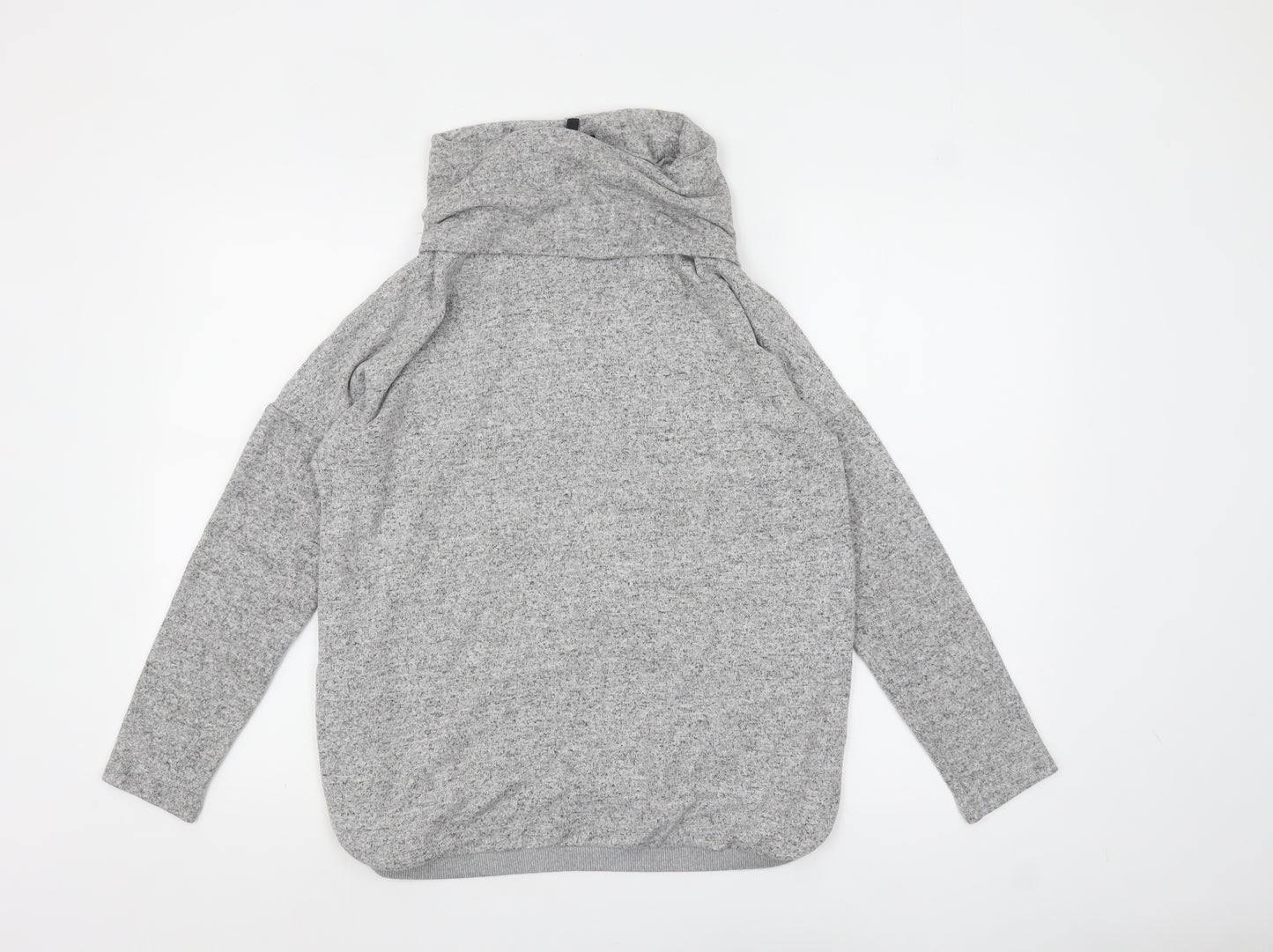 Phase Eight Women Grey Cowl Neck Long Sleeve Tunic Top UK 12