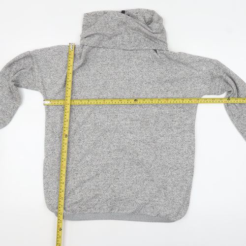 Phase Eight Women Grey Cowl Neck Long Sleeve Tunic Top UK 12