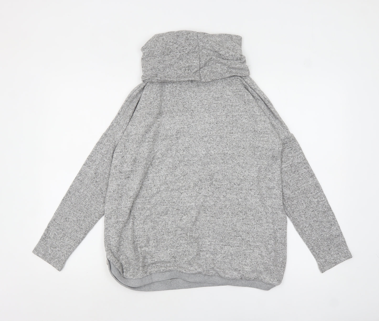 Phase Eight Women Grey Cowl Neck Long Sleeve Tunic Top UK 12