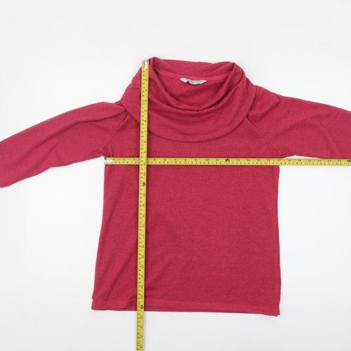 Penny Plain Women Pink Cowl Neck Tunic Top Size 8
