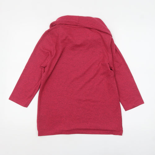 Penny Plain Women Pink Cowl Neck Tunic Top Size 8