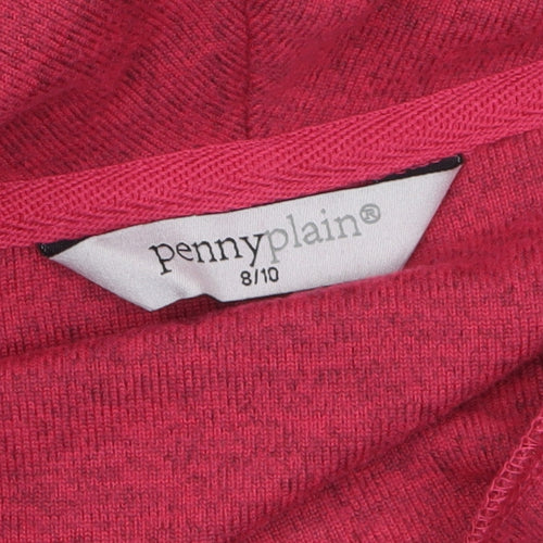 Penny Plain Women Pink Cowl Neck Tunic Top Size 8