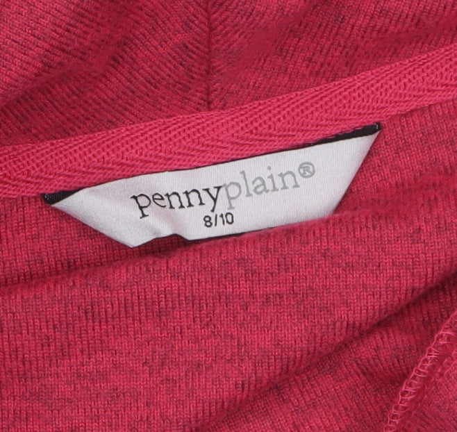 Penny Plain Women Pink Cowl Neck Tunic Top Size 8