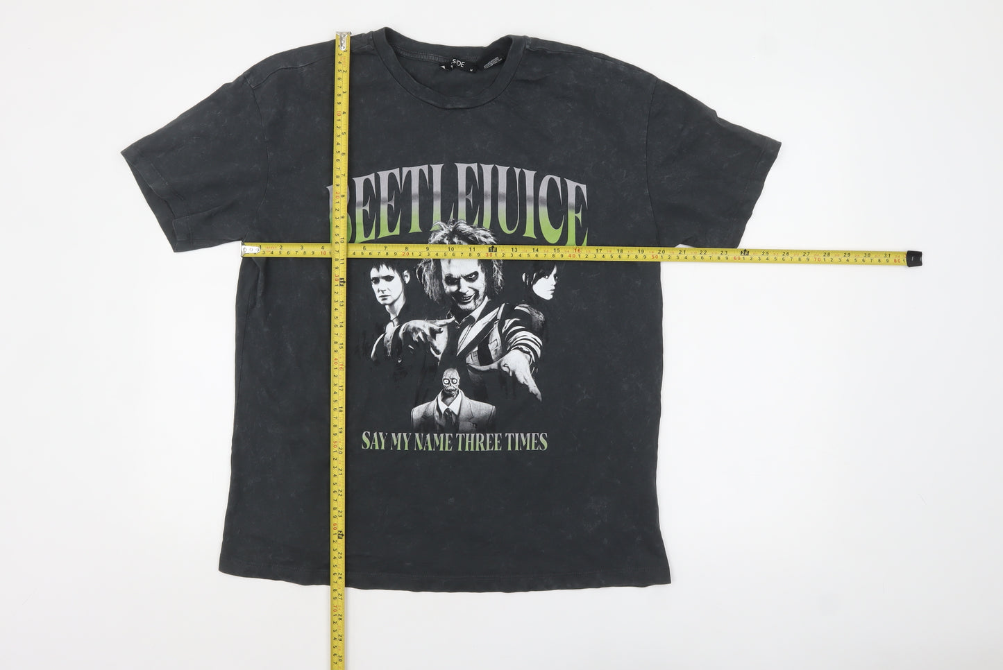 XSIDE Men’s Black Beetlejuice Graphic T-Shirt M Regular Fit
