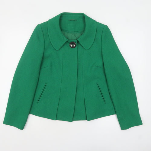 Marks and Spencer Women's Green Short Jacket UK 12 Classic Style