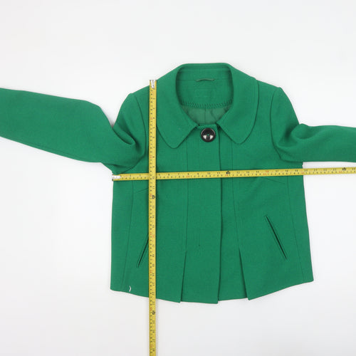 Marks and Spencer Women's Green Short Jacket UK 12 Classic Style
