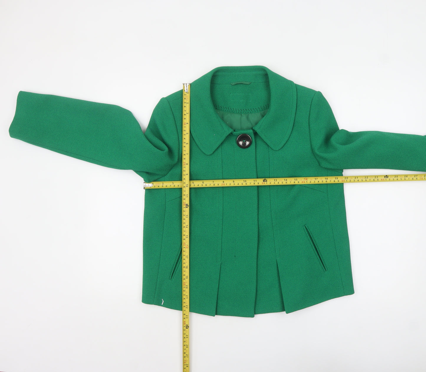 Marks and Spencer Women's Green Short Jacket UK 12 Classic Style