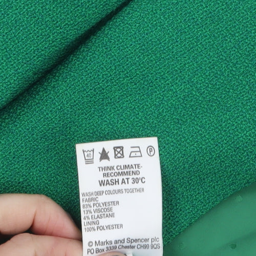 Marks and Spencer Women's Green Short Jacket UK 12 Classic Style