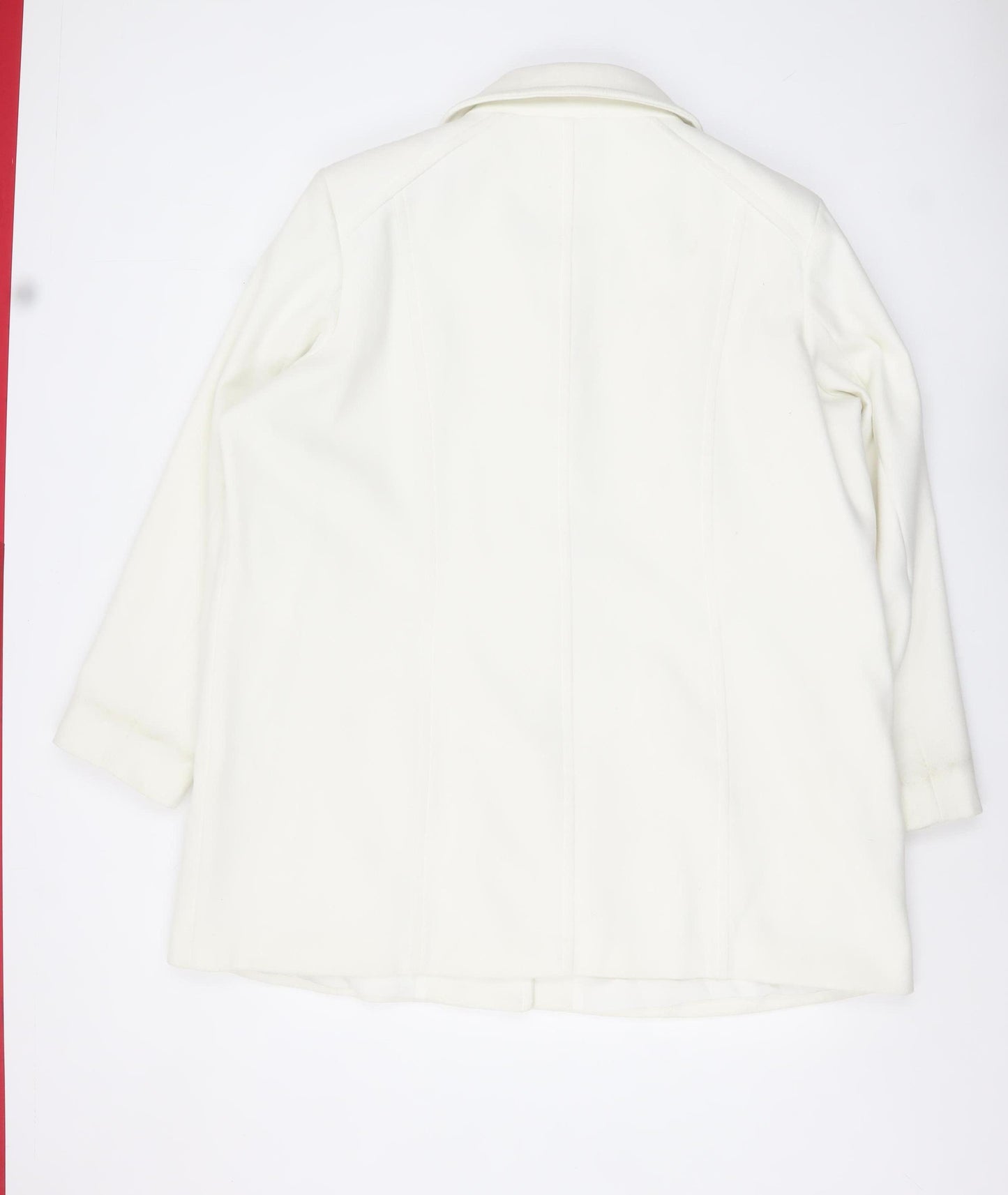 Special Collection Women's White Size 22 Mid-Length Button Coat