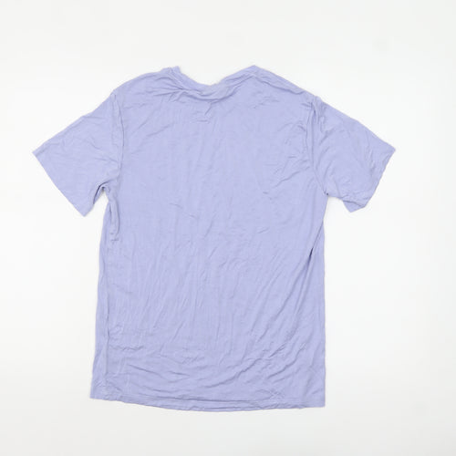 Better Life Men's Purple Cotton Crew Neck Short Sleeve T-Shirt M