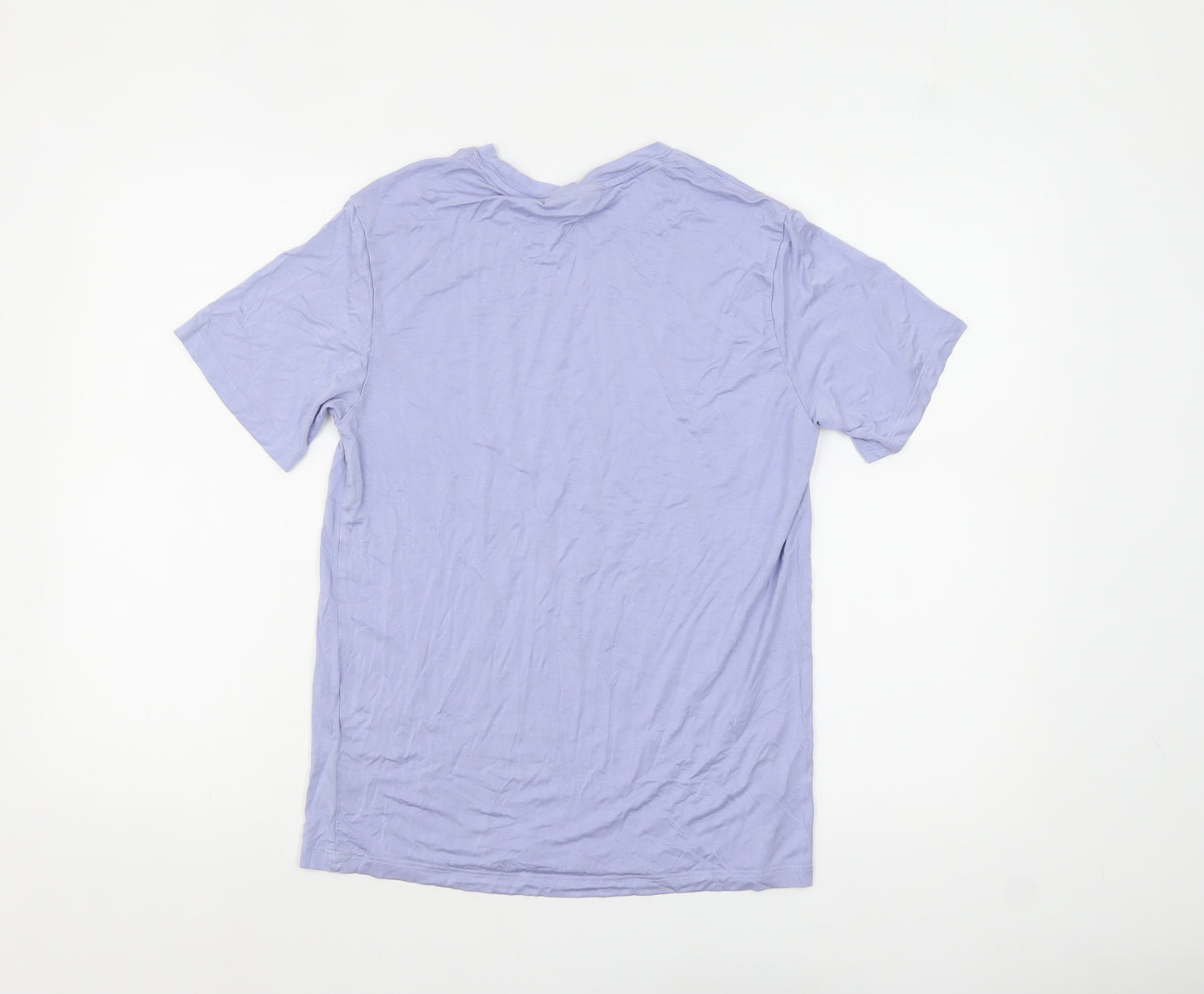 Better Life Men's Purple Cotton Crew Neck Short Sleeve T-Shirt M