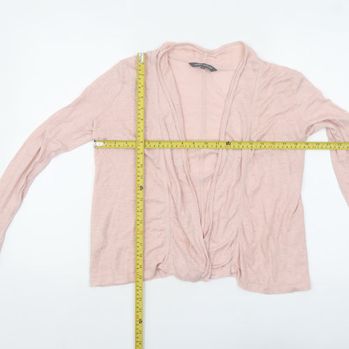 Laura Ashley Women’s Pink Linen Open Cardigan Small