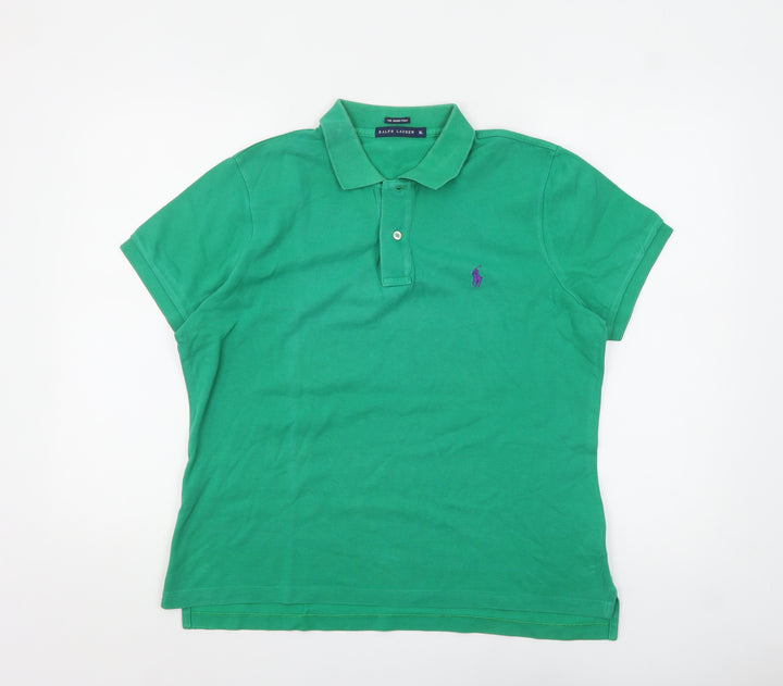 Ralph Lauren Men's Green Slim Fit Cotton Polo Shirt XL