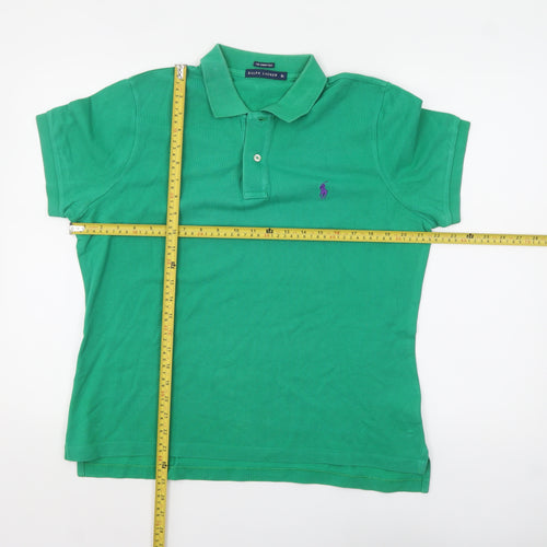 Ralph Lauren Men's Green Slim Fit Cotton Polo Shirt XL