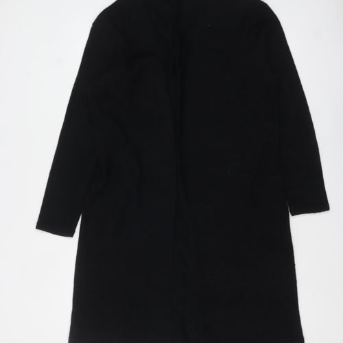 AX Paris Women Black Longline Cardigan M/L Knit Open Front