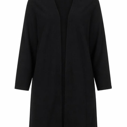 AX Paris Women Black Longline Cardigan M/L Knit Open Front