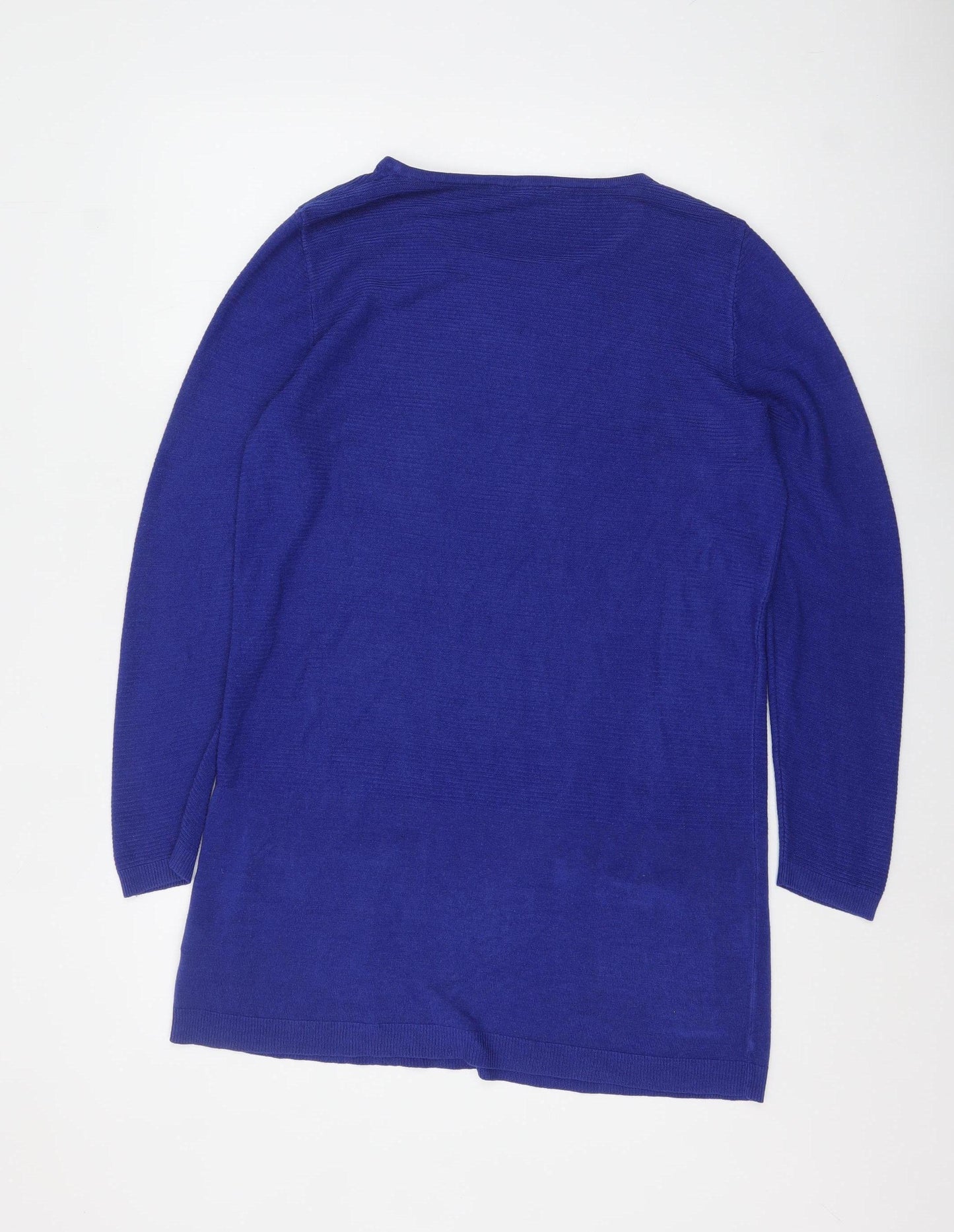 Bonmarché Women Blue Long Sleeve Acrylic Tunic Jumper Size 16