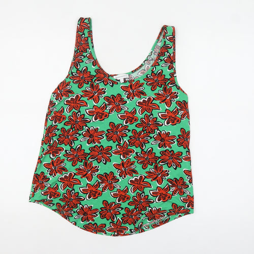 Warehouse Women’s Multicoloured Floral Sleeveless Tank Top Size 10