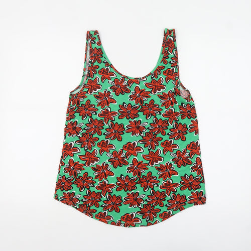 Warehouse Women’s Multicoloured Floral Sleeveless Tank Top Size 10
