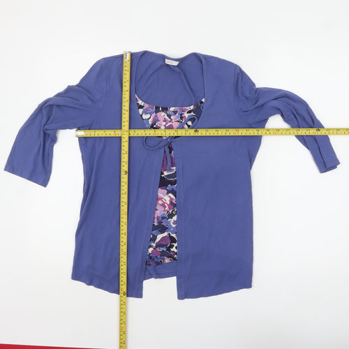 Marks and Spencer Women’s Blue Floral Tunic Blouse UK 12