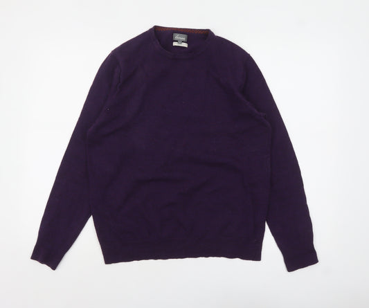 Linea Women's Purple Wool Crew Neck Pullover Jumper M